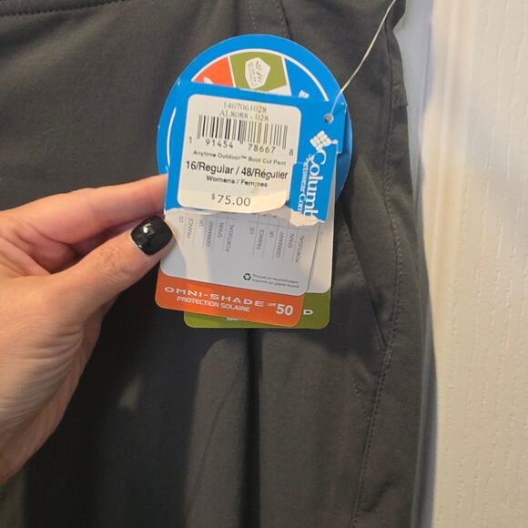 NWT Columbia Anytime Outdoor bootcut pant sz 16 gray - Picture 4 of 5